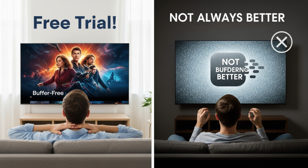 IPTV Free Trial: Why Free trial Isn’t Always Better (2025)